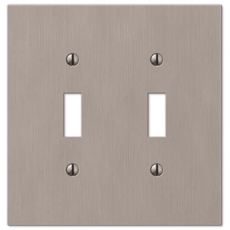 Free shipping on orders over $25 shipped by amazon. Hampton Bay Barnard 2 Toggle Wall Plate - Brushed Nickel ...