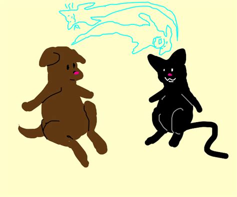 Puppy And Kitty Body Swap Drawception