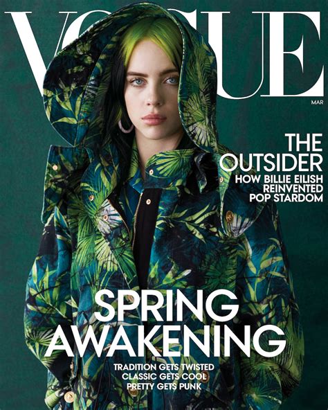 Us Vogue Magazine March 2020 Billie Eilish Cover Yourcelebritymagazines