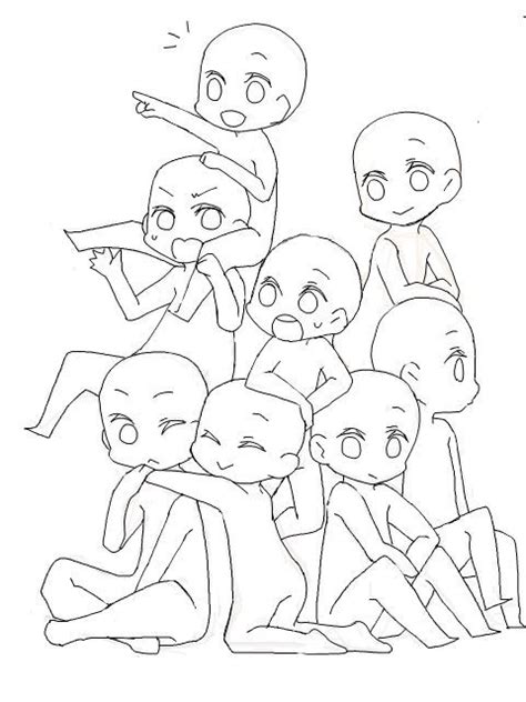 Funny Friend Group Drawing Base - For people like me who are too lazy
