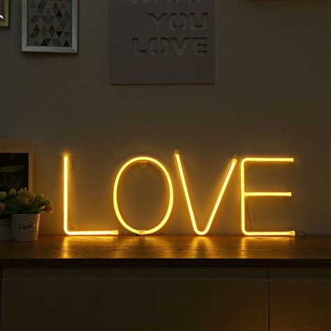 20 Word Lights For Wall Decoomo