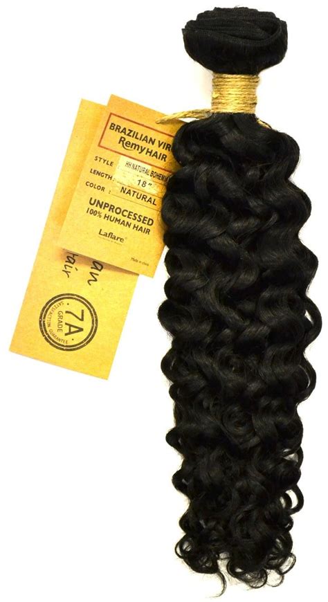 Laflare Unprocessed Brazilian Virgin Remy Hair Weave Hh Natural Bohemian Inch