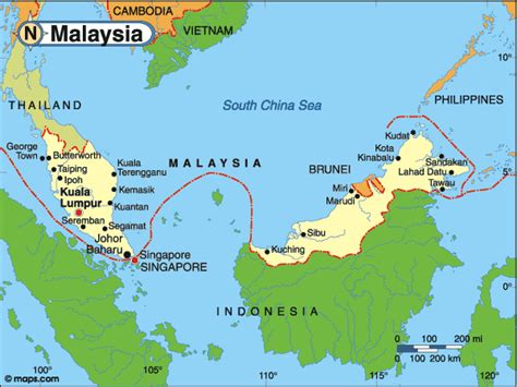Domestic border crossings may be subject to approval, testing and quarantine. Map Of Singapore Malaysia Border - Maps of the World