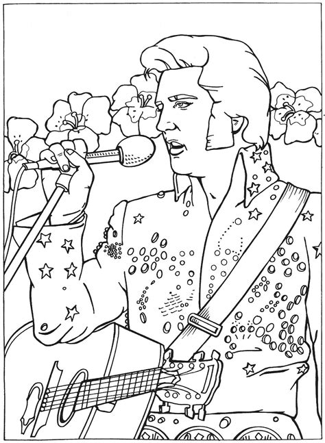 You can now print this beautiful elvis presley celebrity coloring page or color online for free. Kolorowanka Piosenkach Elwis Presley do druku