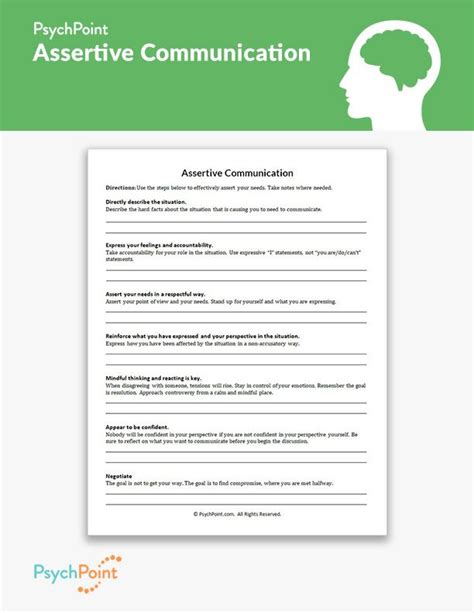 Printable Communication Skills Worksheets For Adults