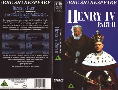 The BBC Shakespeare Henry IV Part II VHS 1989 Anthony Quayle