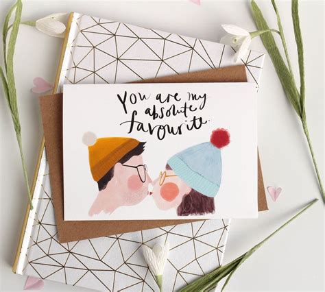 You Are My Favourite Quirky Love Card For Valentines Day Card Etsy Uk