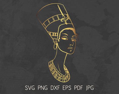 excited to share the latest addition to my etsy shop nefertiti queen svg nefertiti head svg