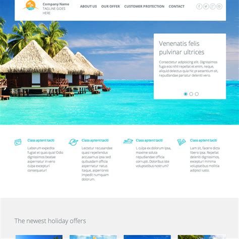 Travel Agency Responsive Website Template