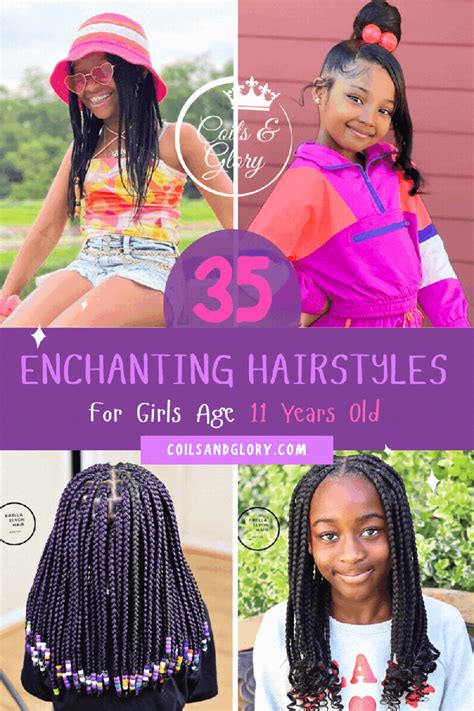 35 Easy Natural Hairstyles For 11 Year Old Girls In Grade School Coils And Glory