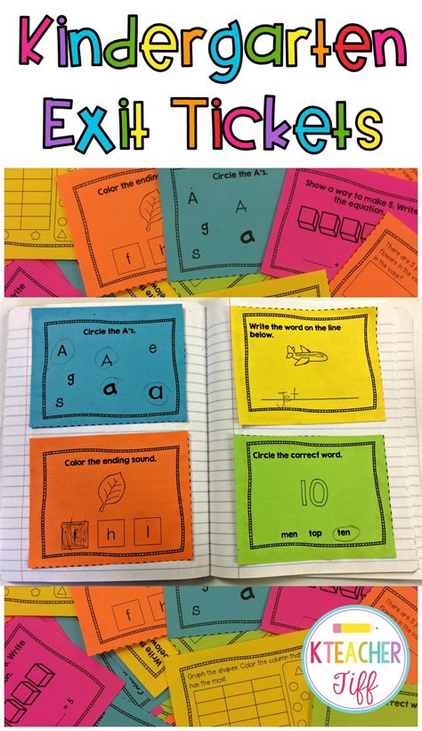 The purpose of formative assessment is not to put a grade in the gradebook. Kindergarten Exit Tickets: ELA Bundle | Kindergarten ...