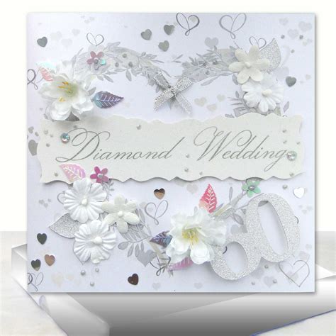 Luxury Diamond 60th Wedding Anniversary Card