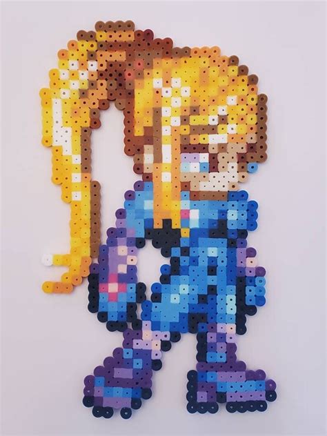 Zero Suit Samus Perler Bead Sprites Retro Metroid Nintendo Etsy