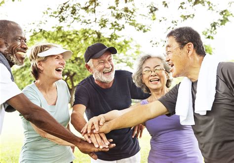 Group Of Senior Retirement Exercising Togetherness Concept Debi