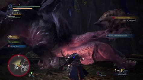 Monster Hunter World Anjanath Fire Breathing T Rex Boss Fight Youtube