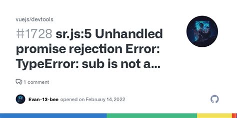 Sr Js Unhandled Promise Rejection Error Typeerror Sub Is Not A