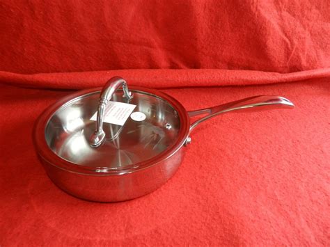Princess House Heritage Tri Ply Stainless Steel 8 Skillet 5724 New