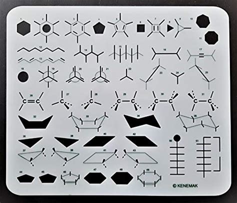 Organic Chemistry Stencil Drawing Template Home And Kitchen