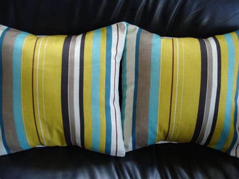 Pillow Covers Mustard Yellow Turquoise Blue Brown Beige