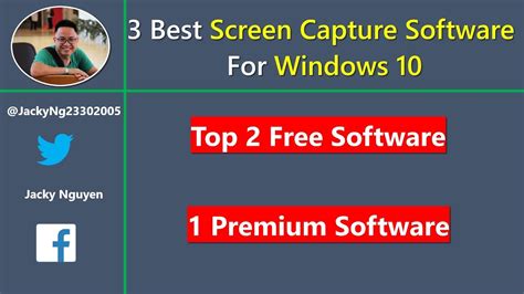 Top 3 Best Screen Capture Software For Windows 10 Youtube