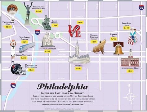 Philadelphia Tourist Attractions Map