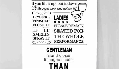Funny Office Bathroom Etiquette Signs