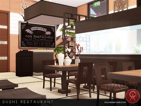 Sims 4 Ccs The Best Sushi Restaurant By Pralinesims