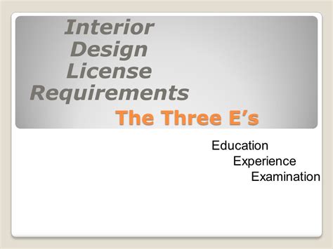 Interior Designer Education Requirements In Canada Certificate Cert