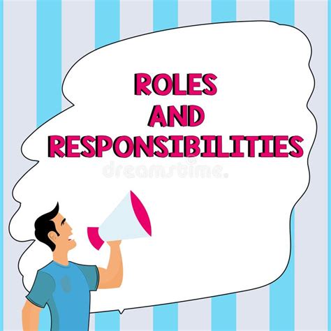 Text Caption Presenting Roles And Responsibilities Business Approach