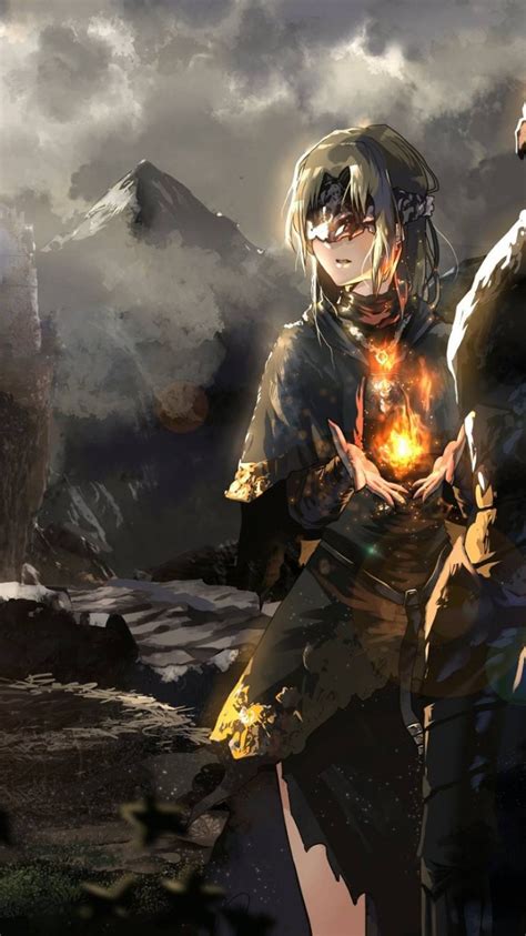 Download 750x1334 Dark Souls Iii Fire Keeper Protagonist Artwork