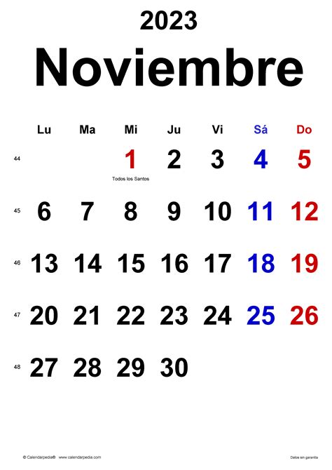 Calendario Noviembre En Word Excel Y Pdf Calendarpedia Hot Sex Picture