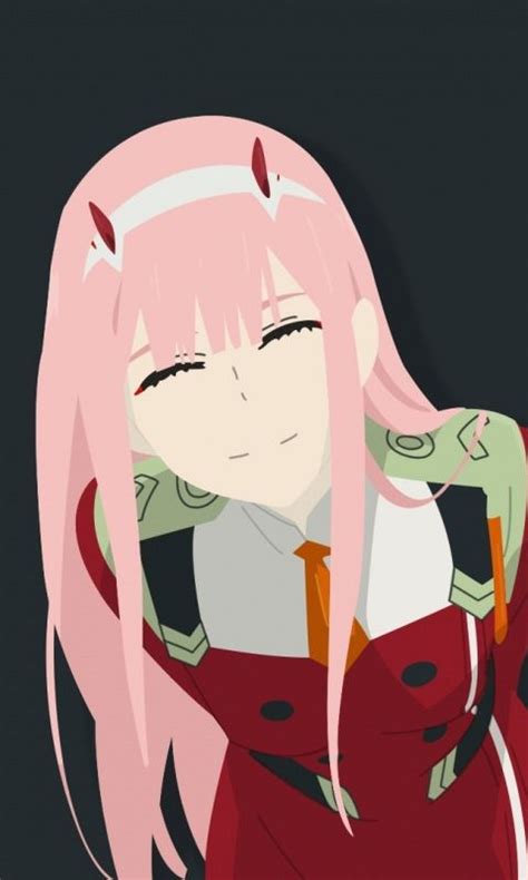 Minimal Pink Hair Darling In The Franxx Zero Two
