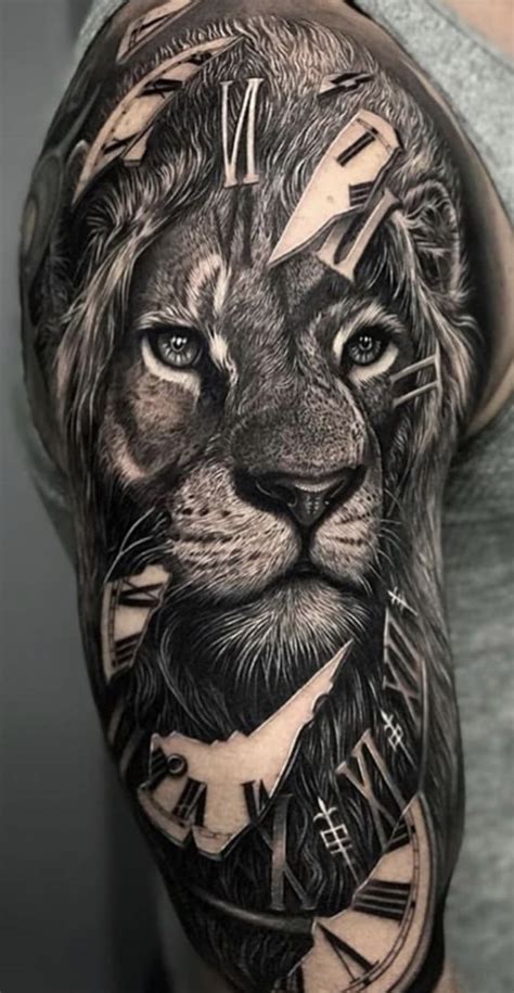 Half Sleeve Lion Arm Tattoos For Men Viraltattoo
