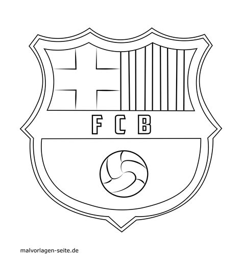 El fc barcelona es un club de fútbol de la ciudad de barcelona que juega en la liga santander, la primera división española y es también conocido popularmente como barça. Barcelona Wappen Zum Ausmalen - Ausmalbild.club
