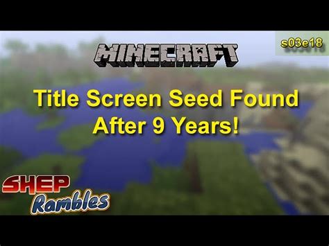 人気ダウンロード！ Minecraft Title Screen Seed Pe 803570 How To Display Seed