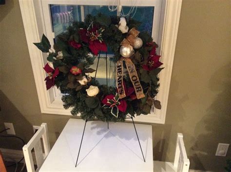There are 466 christmas wreath stand for sale on etsy, and they cost $53.16 on average. Pin on Cemetery decorations