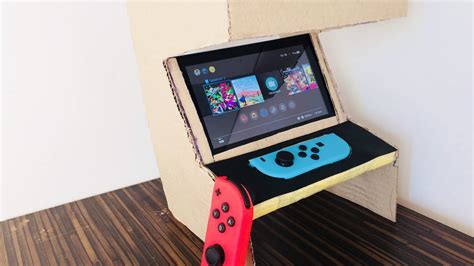 Mini Arcade Machine For Nintendo Switch From Cardboard V10 Youtube
