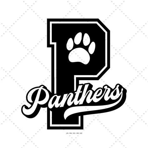 Panthers Svg Panthers Team Pride Mascot Shirt Svg Paw Svg Etsy