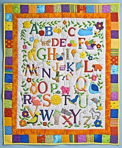 Learn And Play Baby Quilt Panels Alphabet