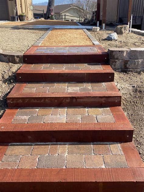 Paver Treads For Pressure Treated Wood Steps In 2021 Pressure Treated