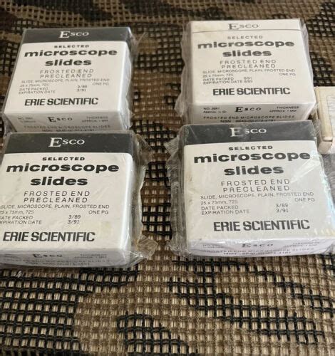 Esco Selected 25 X 75 X 1mm 72s Precleaned And Frosted Microscope Slides