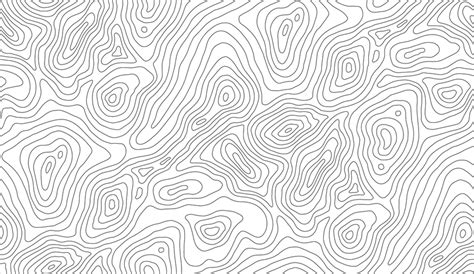 Seamless Vector Topographic Map Background White On Dark Cross