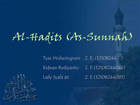 Al hadist (as-sunnah) | PPT