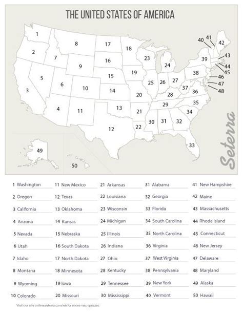 The Us 50 States Printables Map Quiz Game If You Want To Practice