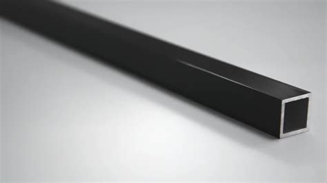 Black Anodized Powder Coated Brushed Aluminum Square Tubing Buy Black