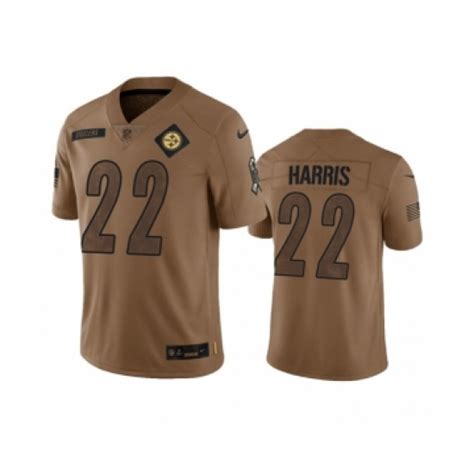 Mens Nike Pittsburgh Steelers 22 Najee Harris 2023 Brown Salute To
