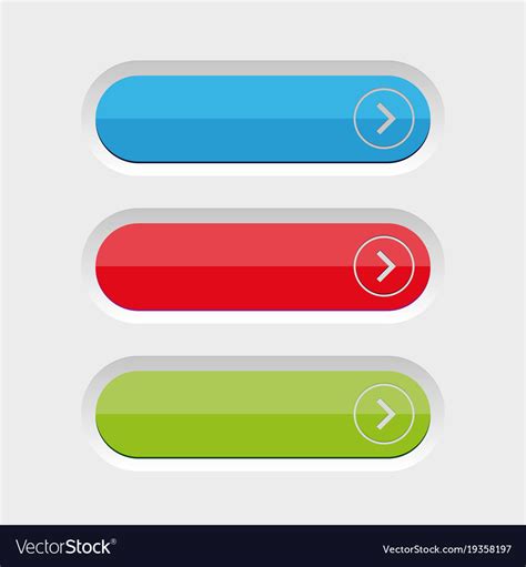 Download Empty button set Royalty Free Vector Image - VectorStock