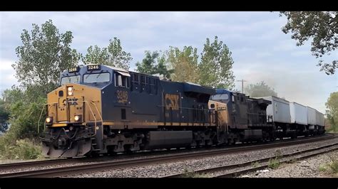 Csxt 3246 And 147 Leading Q002 Dunkirk Ny Youtube