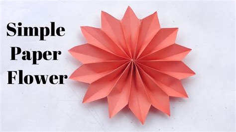 How To Make Flower Out Of Paper Easy Youtube