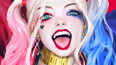 1366x768 Harley Quinn Laugh 1366x768 Resolution Hd 4k Wallpapers Images Backgrounds Photos